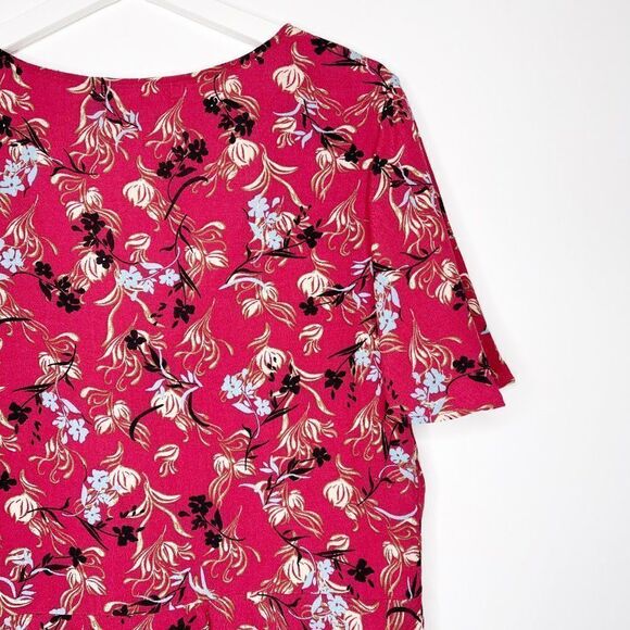 WILLOW & CLAY Floral Tie Front Blouse  - Picture 7 of 8